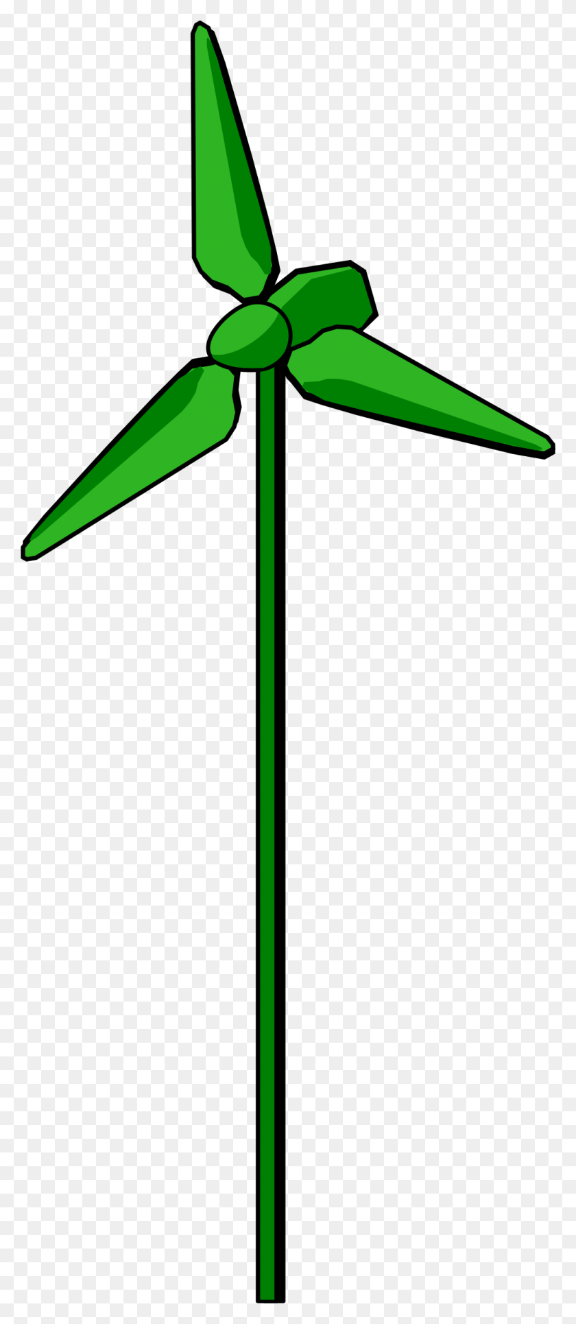 1001x2400 Mill Clipart Wind Turbine - Free Clip Art Wind