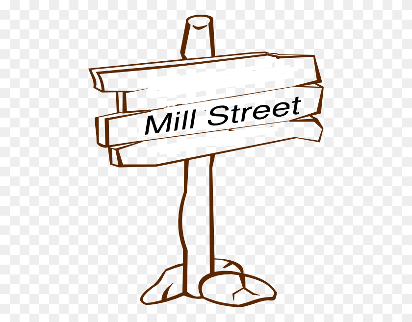 480x597 Mill Street Sign Clip Art - Mill Clipart