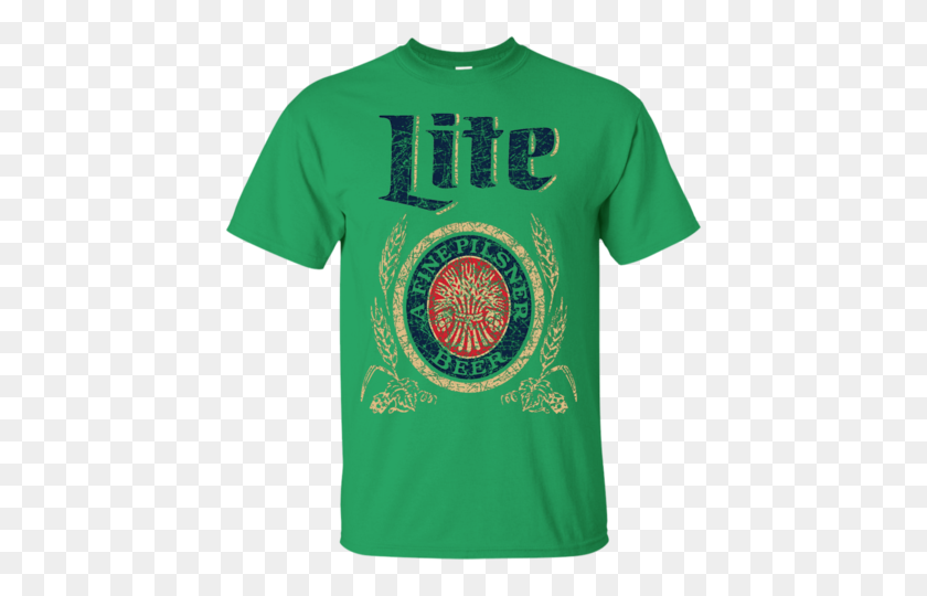 Miller Lite Beer T Shirt Custom Designed Color Worn Label Pattern ...