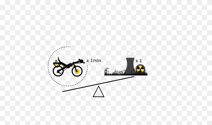 500x436 Миллион Электрических Велосипедов Против Вектора Атомной Электростанции - Ядерный Клипарт