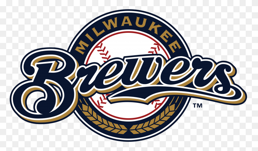 5000x2771 Los Cerveceros De Milwaukee Logos Descargar - Los Cerveceros Logotipo Png