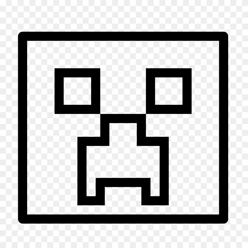 1600x1600 Minecraft Icono De Creeper - Minecraft Icono Png