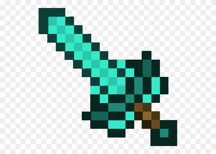 539x539 Minecraft Diamond Sword Png - Minecraft Diamond Sword PNG