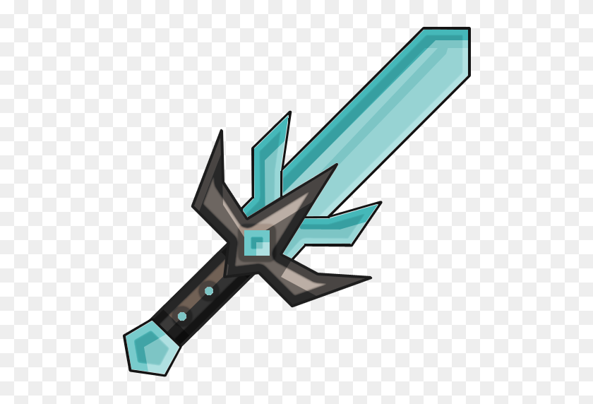 512x512 Minecraft Diamond Sword Png - Minecraft Diamond Sword PNG