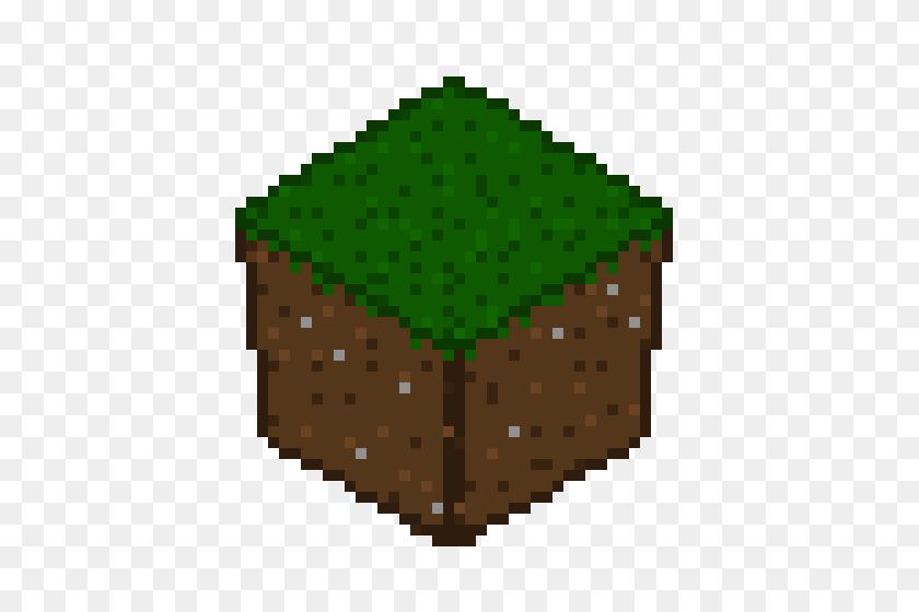 490x500 Minecraft Grass Block Pixel Art Maker - Minecraft Grass Block PNG