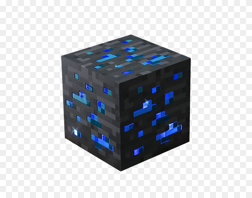 600x600 Minecraft Light Up Diamond Ore - Minecraft Chest PNG