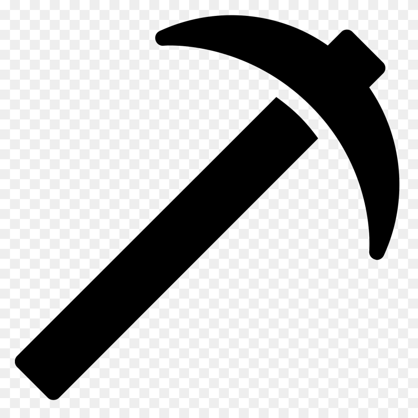 1600x1600 Minecraft Pickaxe Filled Icon - Pickaxe PNG