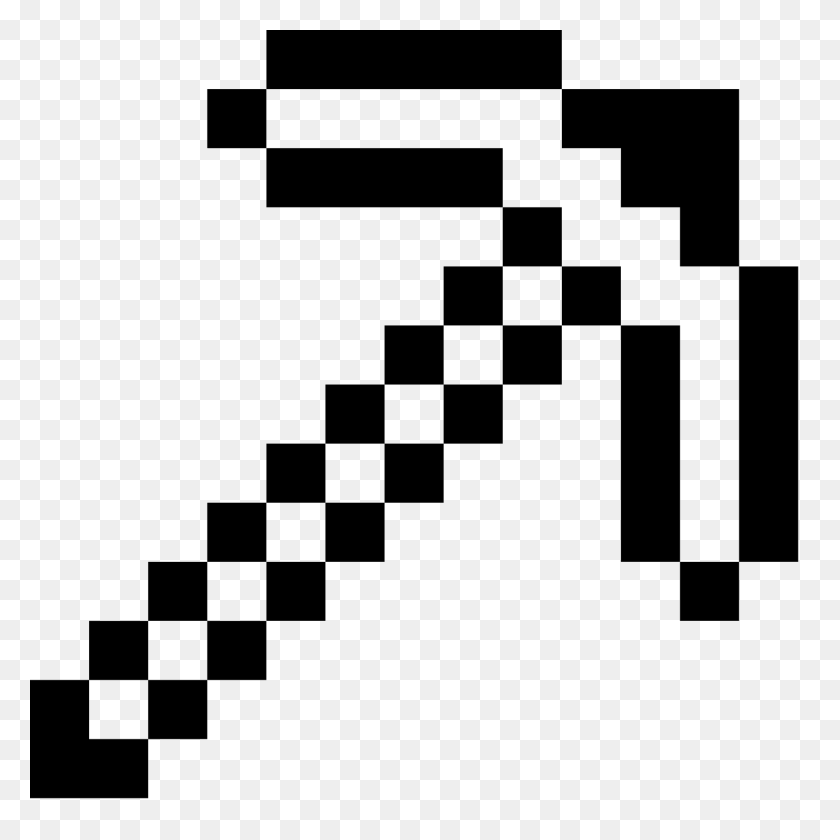1600x1600 Minecraft Pickaxe Icon - Minecraft Logo PNG