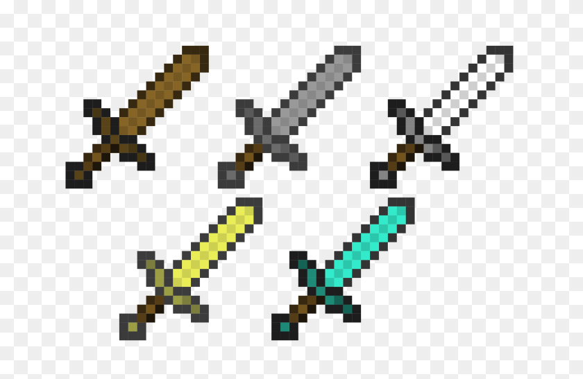 2400x1500 Minecraft Swords Icons Png - Minecraft PNG