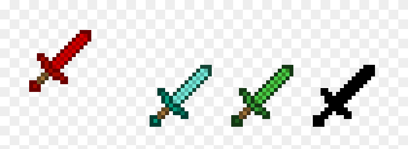 768x248 Minecraft Swords Pixel Art Maker - Minecraft Sword PNG