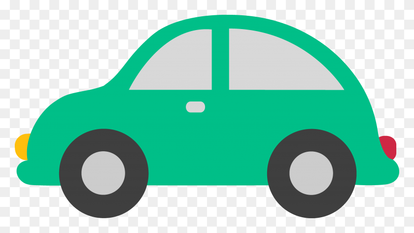 4916x2605 Mini Clipart Green Car - Plaque Clipart