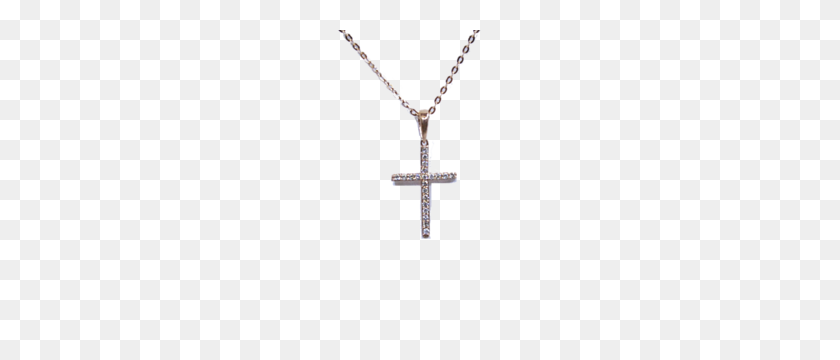 300x300 Мини-Бриллиантовое Ожерелье С Крестом Ювелирные Изделия Пэтти Q - Ожерелье С Крестом Png