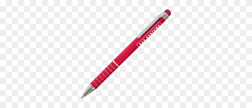 300x300 Mini Metal Printed Stylus Pen Hotline - Red Pen PNG