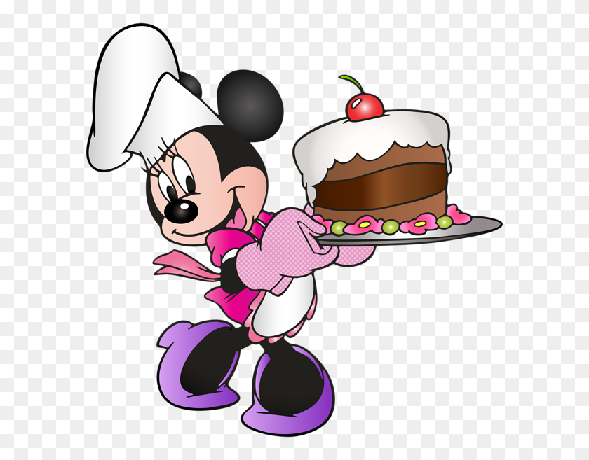 Mini Mouse Dengan Kue Gratis Png Clip Art Gallery - Clipart Kue Png unduh c...