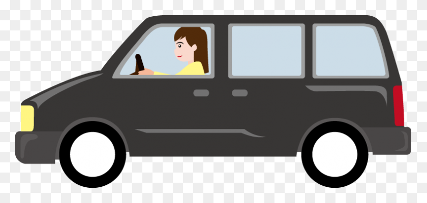 789x344 Mini Van Cliparts - Minivan Clipart Blanco Y Negro