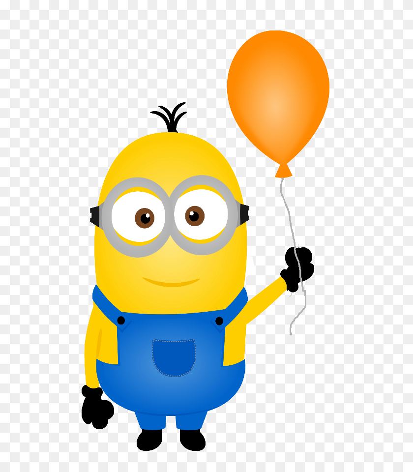 520x900 Minion Clipart Png - Balloons Clipart Transparent Background