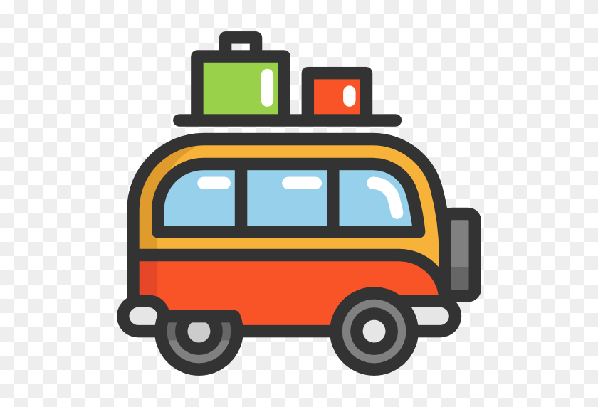 512x512 Minivan, Automóviles, Transporte, Iconos De Automóviles, Transportes, Transporte - Caricatura Png