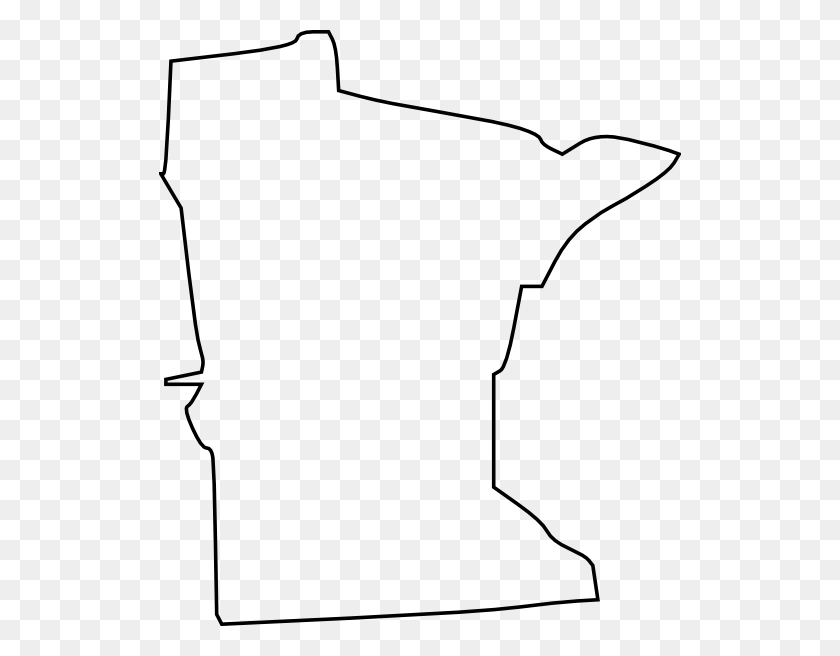 522x596 Minnesota Clipart - State Outlines Clip Art