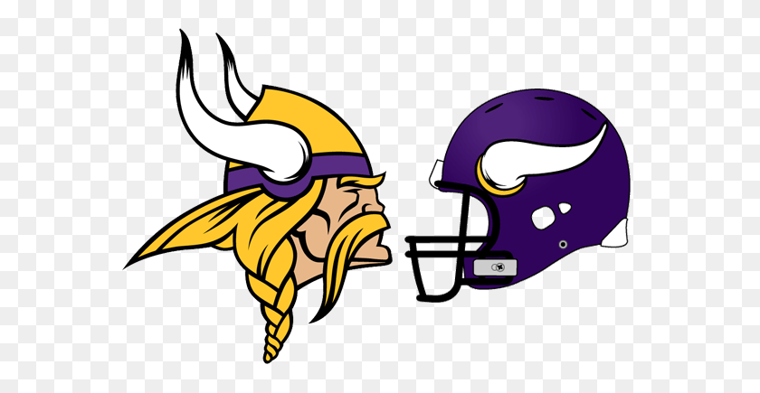 570x375 Minnesota Vikings Clipart Group With Items - Nfl Football Clipart