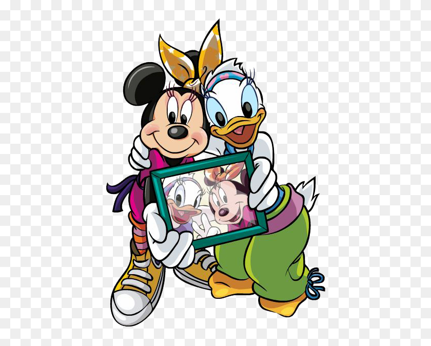445x614 Minnie Daisy Bff Clipart De Disney, Disney - Bff Clipart