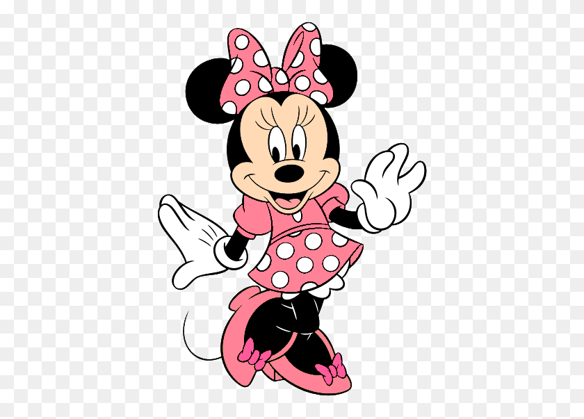 391x543 Minnie Disney, Minnie Mouse - Diamante Rosa Clipart