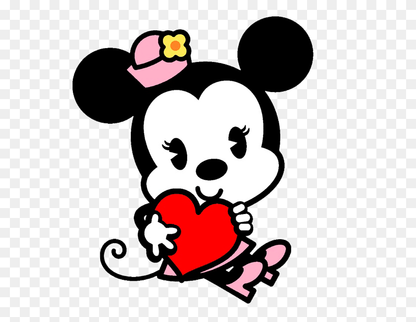 551x590 Minnie Love {mickey Mouse} - Minnie Mouse Bow Clipart Black And White