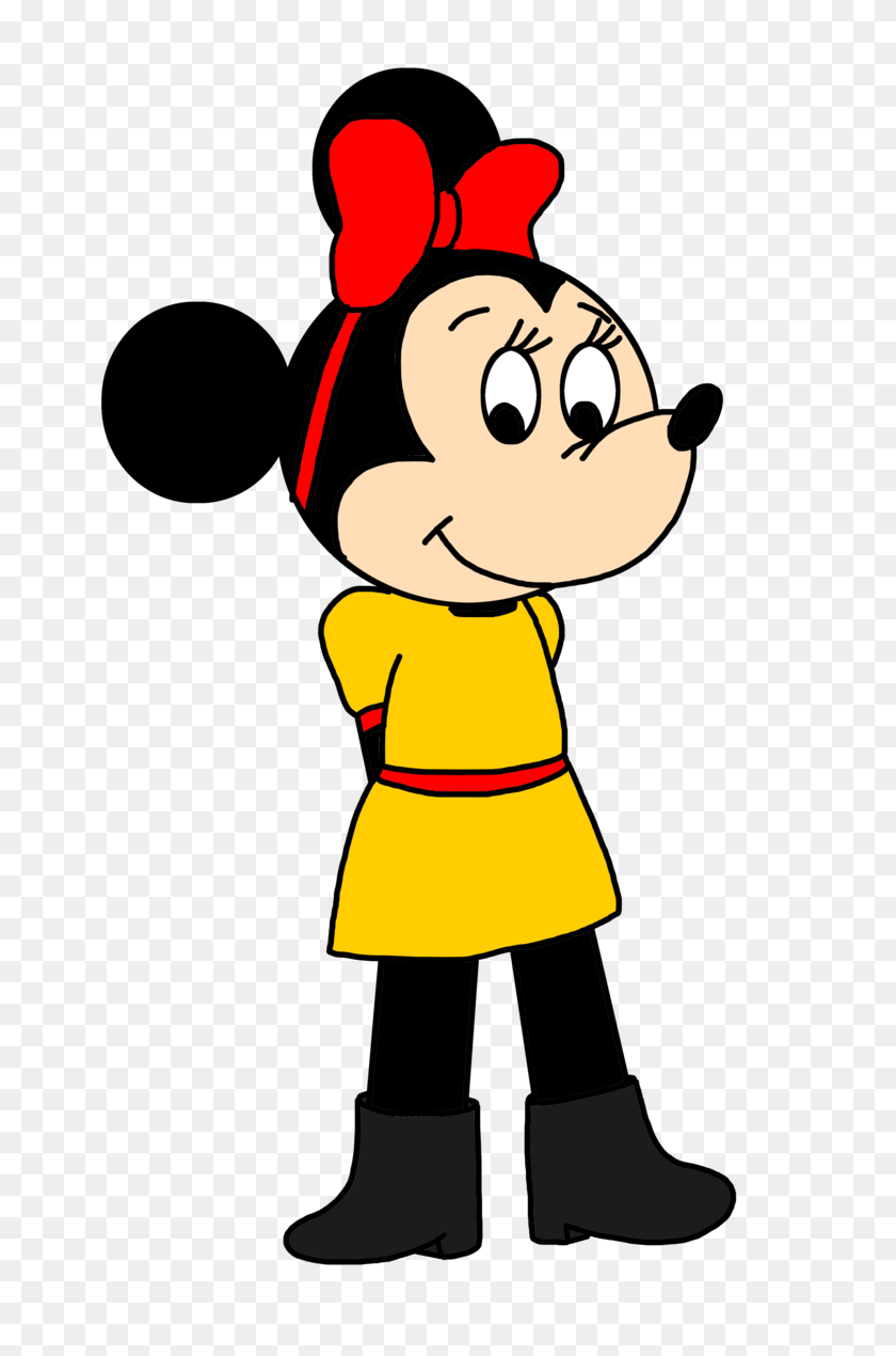 660x1210 Minnie Mouse - 1970s Clipart