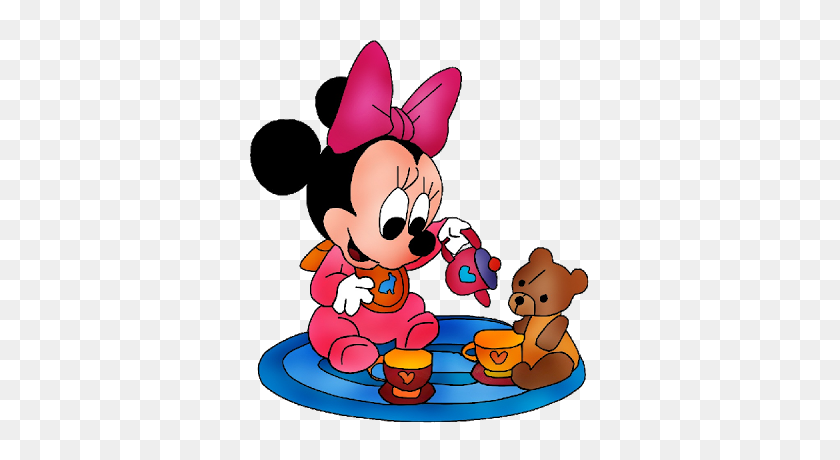 400x400 Imágenes Prediseñadas De Bebé Minnie Mouse - Walt Disney Clipart