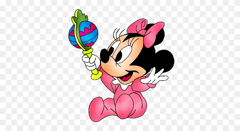 400x400 Minnie Mouse Baby Clip Art - Baby Minnie Clipart