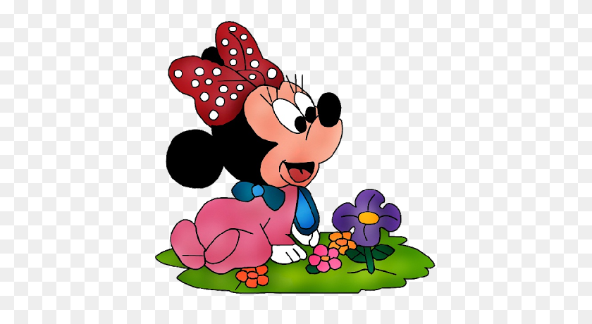 400x400 Minnie Mouse Baby Clip Art - Happy Baby Clipart