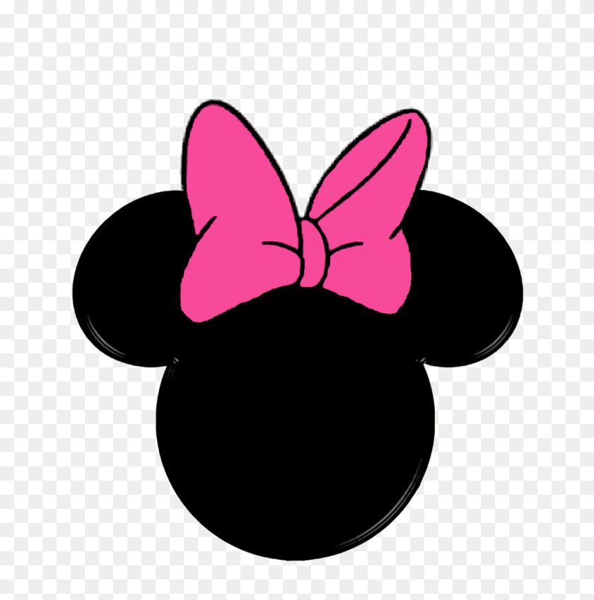 1012x1024 Minnie Mouse Bow Minnie Mouse Orejas De Imágenes Prediseñadas - Lazo De Pelo Imágenes Prediseñadas