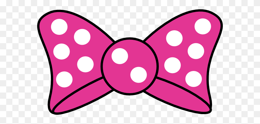 600x342 Minnie Mouse Bow Template - Bow Clipart