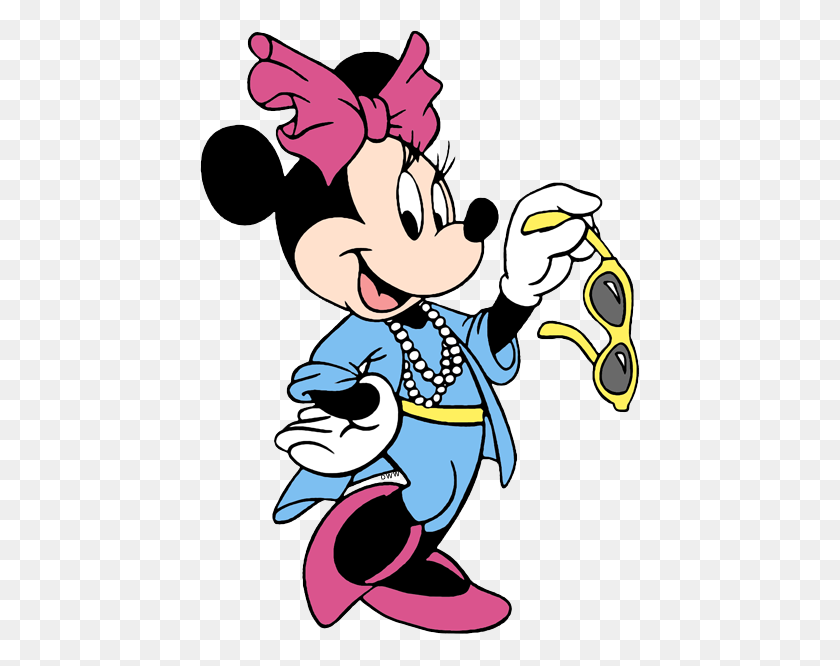 443x606 Imágenes Prediseñadas De Minnie Mouse Imágenes Prediseñadas De Disney En Abundancia - Sol Con Gafas De Sol Imágenes Prediseñadas