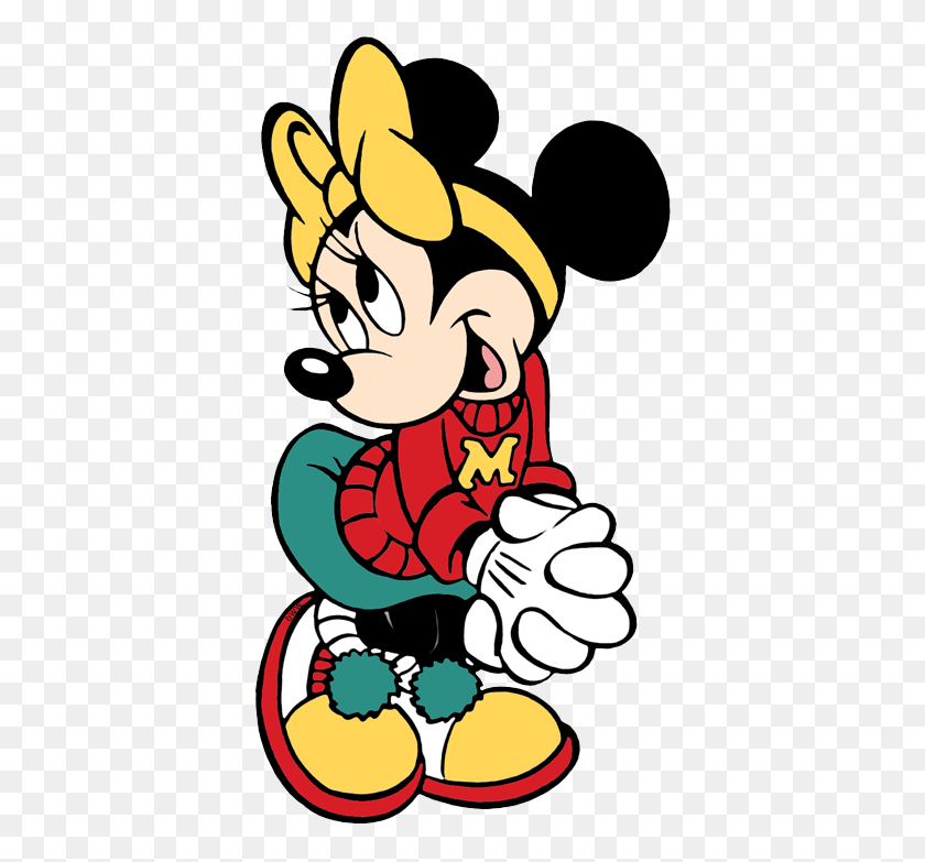 386x723 Minnie Mouse Clip Art Disney Clip Art Galore - Cartoon Cheerleader Clipart