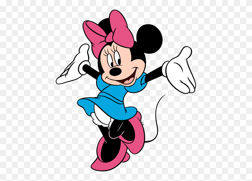 473x544 Minnie Mouse Clip Art Disney Clip Art Galore - Cheerful Clipart