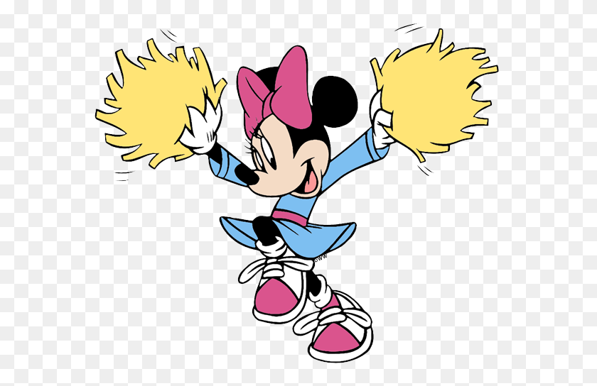 575x484 Minnie Mouse Clipart Disney Clipart Galore - Cheerleader Clipart Images