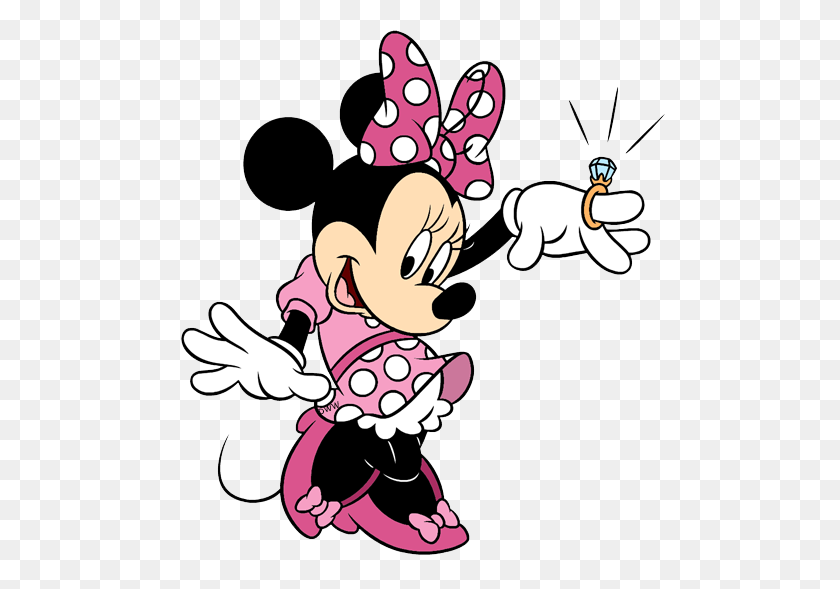 500x529 Imágenes Prediseñadas De Minnie Mouse, Imágenes Prediseñadas De Disney En Abundancia - Anillo De Diamante Clipart Png