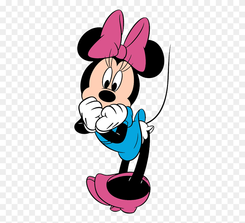 338x705 Imágenes Prediseñadas De Minnie Mouse, Imágenes Prediseñadas De Disney En Abundancia - Nervioso Clipart