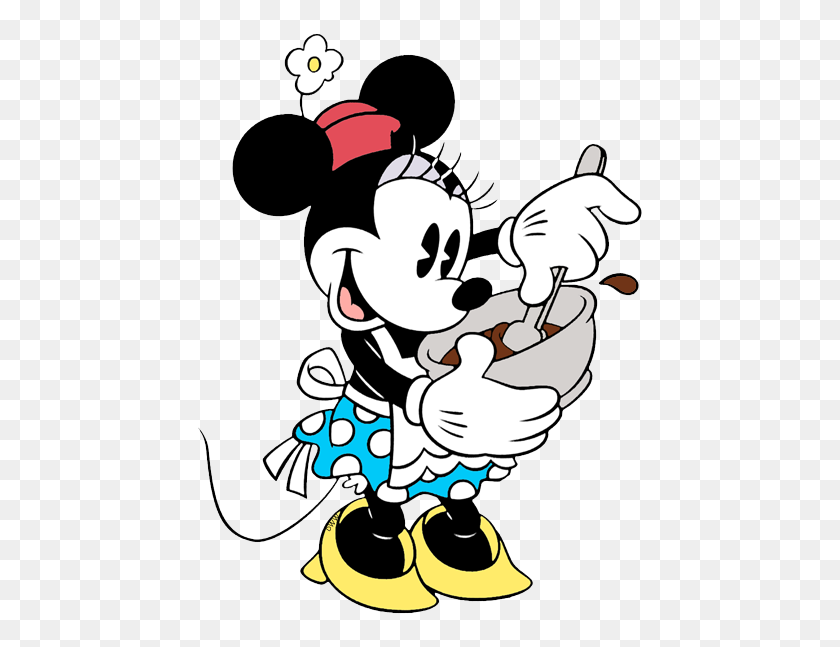447x587 Minnie Mouse Clipart Baking - Baking Clipart Free