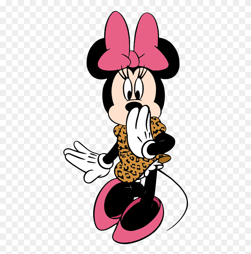 429x788 Minnie Mouse Clipart Leopard Print - Baby Minnie Mouse Clipart