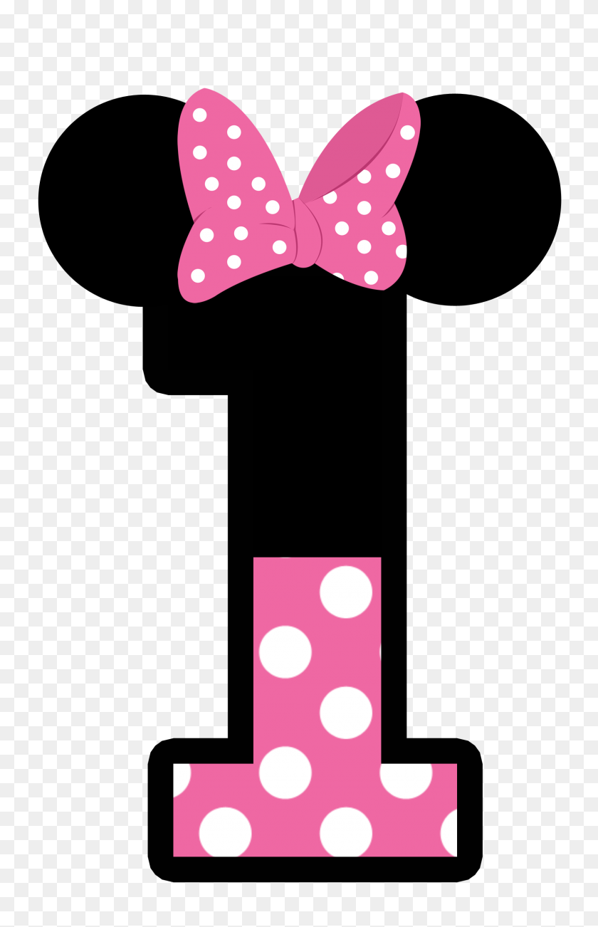 1500x2389 Minnie Mouse Clipart Number One - Number One Clipart