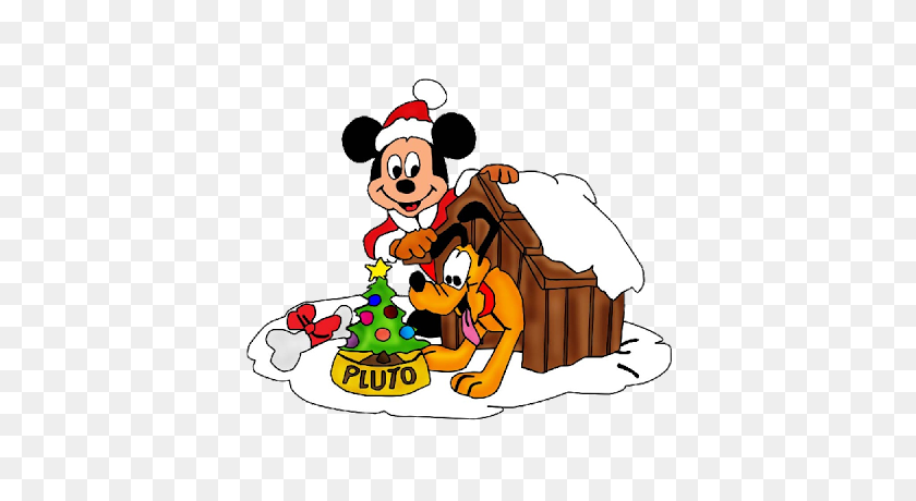 400x400 Рождество Минни Маус Disney - Feliz Navidad Clipart
