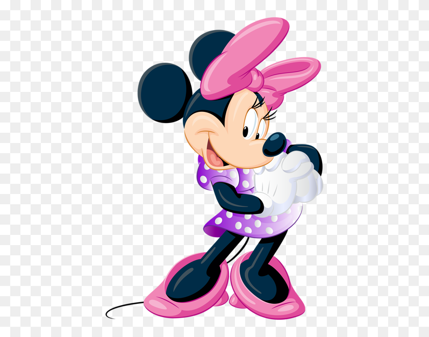 432x600 Minnie Mouse Free Clip Art Image Minnie - Mickey Mouse Clipart PNG