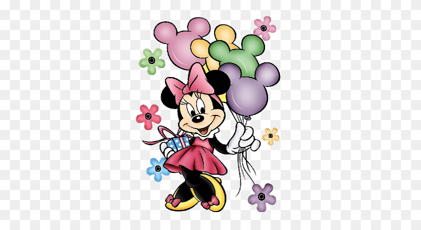 400x400 Minnie Mouse Happy Birthday Clipart - Pile Of Rocks Clipart