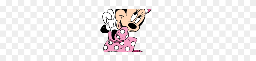 200x140 Minnie Mouse Imágenes De Minnie Mouse Rosa Lunares Arco De Hierro - Imágenes Prediseñadas De Bricolaje