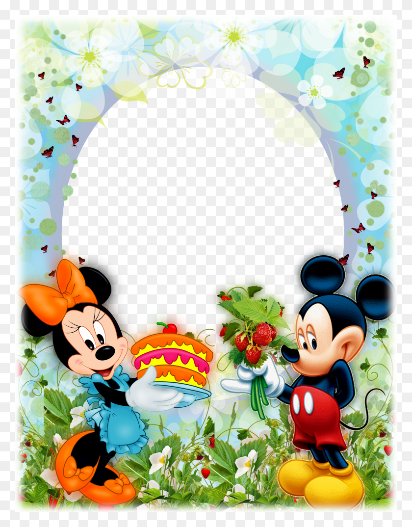 3000x3900 Minnie Mouse Mice, Mickey - Mickey Mouse Border Clipart