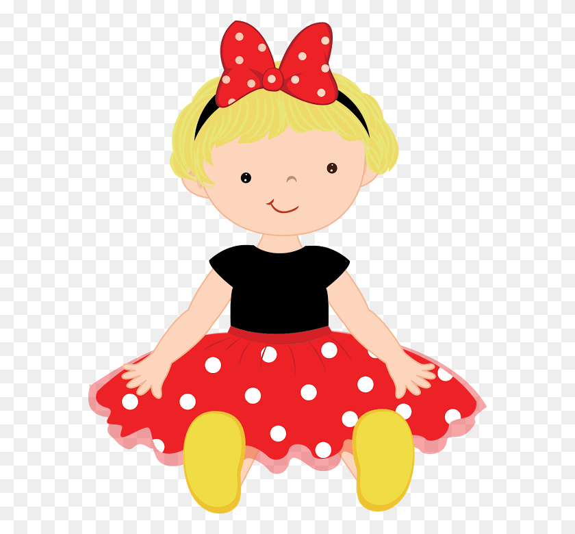 582x720 Minnie Mouse Mickey Mouse Clip Art - Baby Minnie Mouse Clip Art