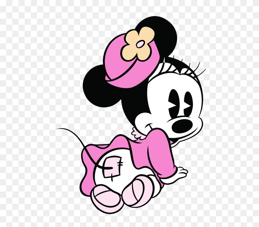 505x675 Minnie Mouse Mickey Mouse Pluto Daisy Duck Clip Art - Baby Minnie Clipart