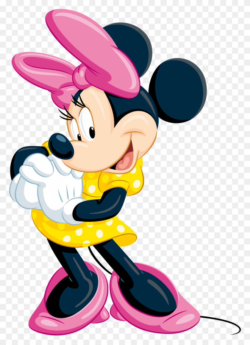 852x1200 Minnie Mouse Imágenes Cerebro Clipart Errortape Perteneciente A Minnie - Imágenes De Mouse Clipart