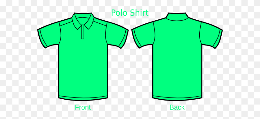 600x327 Mint Green Polo Shirt Clip Art - Polo Clipart